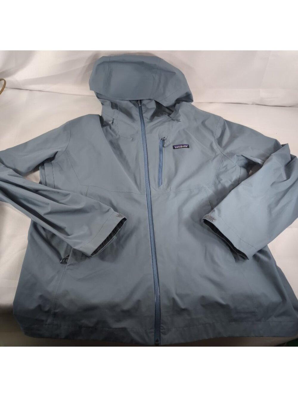 Patagonia Granite Crest Rain Jacket Men's L Large Blue Hooded Coat Long Sleeve